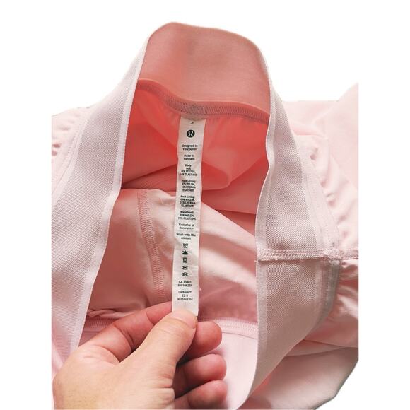 Lululemon Court Rival High-Rise Athletic Skirt Size 2 Long Strawberry Milkshake - Picture 8 of 11